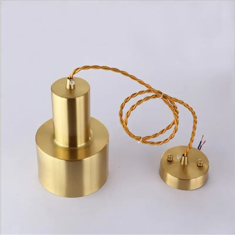 Gold Brass Trumpet Pendant