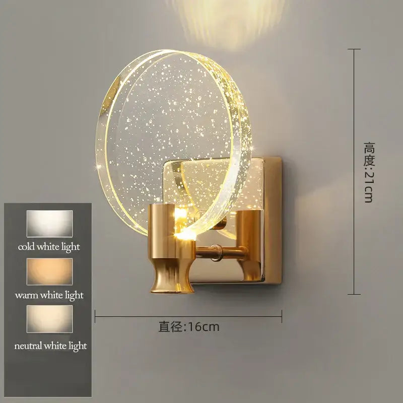 Gold Crystal Living Pendant