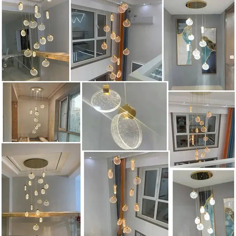 Gold Crystal Living Pendant