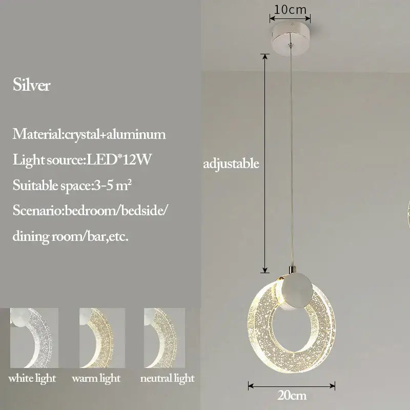 Gold Crystal Living Pendant
