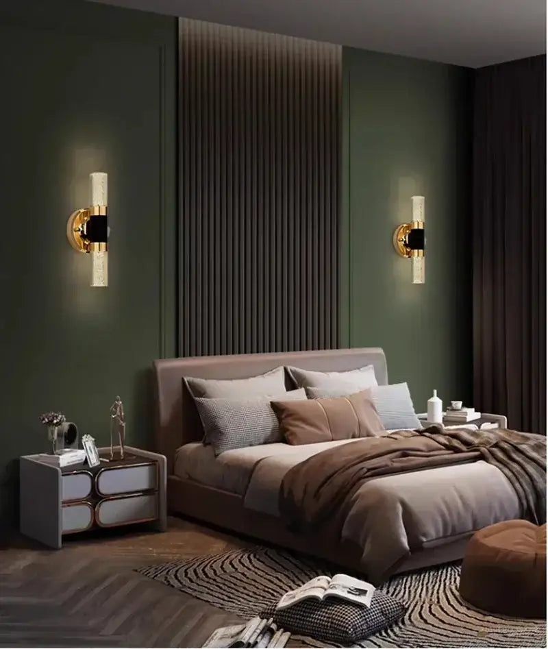 Gold Bubble Vanity Sconces
