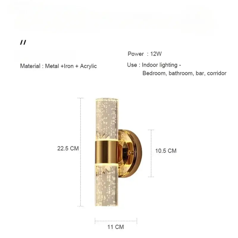 Gold Bubble Vanity Sconces