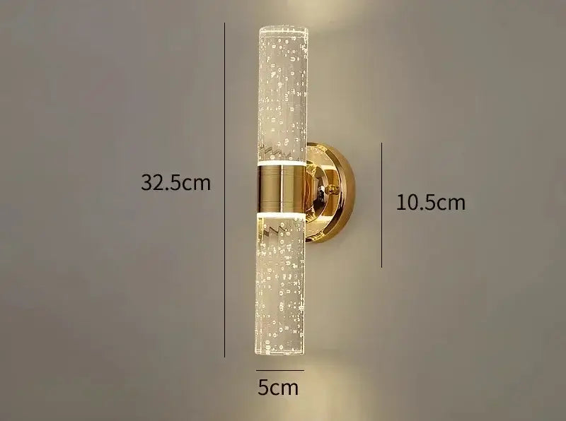Gold Bubble Vanity Sconces