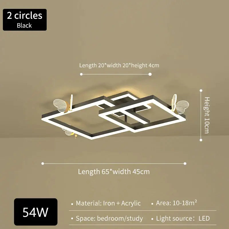 Gold Butterfly Ceiling Light