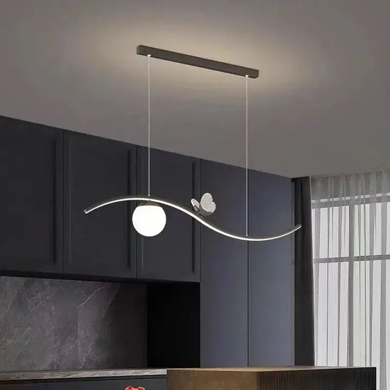 Gold Butterfly Pendant Lamp
