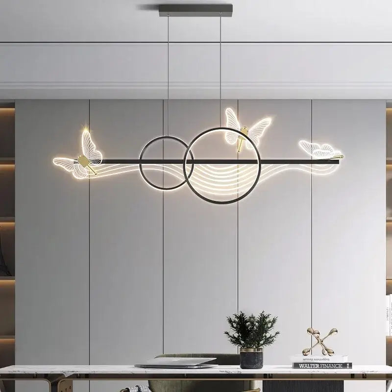 Gold Butterfly Pendant Lamp