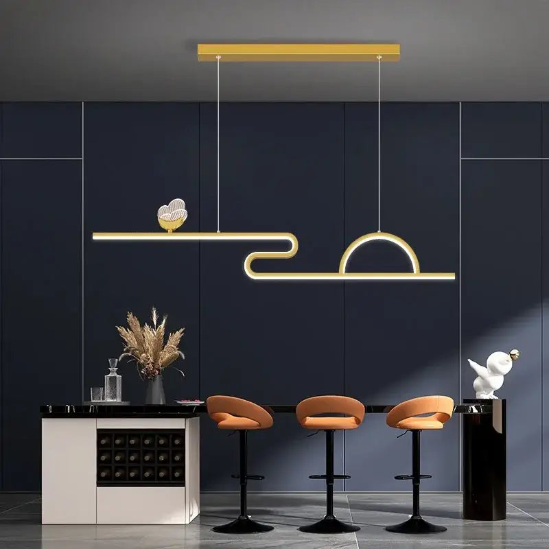 Gold Butterfly Pendant Lamp