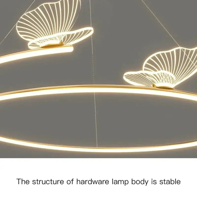 Gold Butterfly Ceiling Chandelier