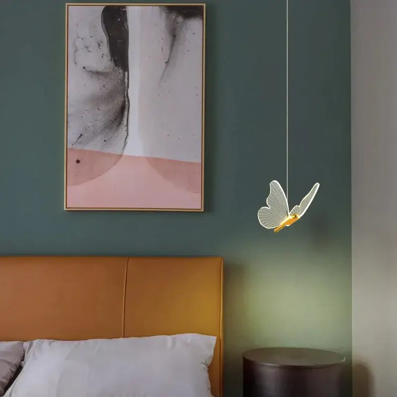 Gold Butterfly Hanging Lamp