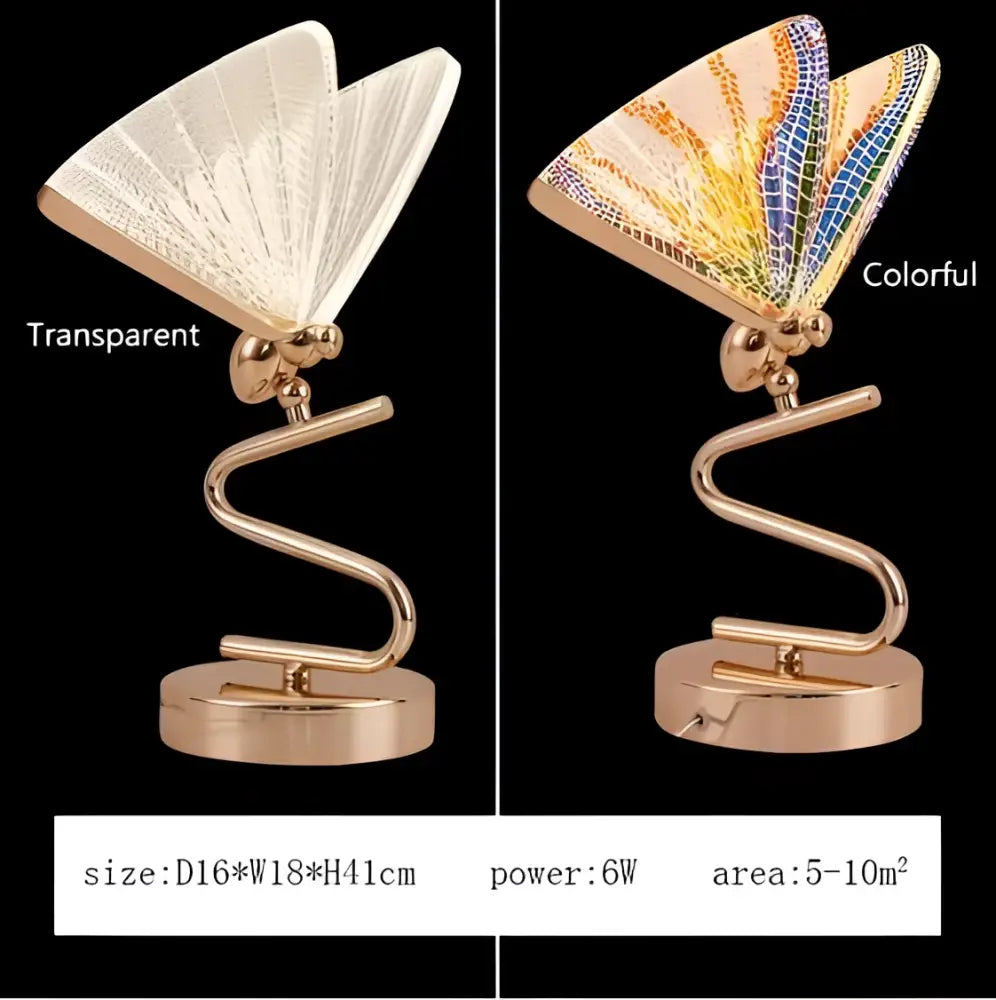 Gold Butterfly Pendant Lamp for Bedroom Ambiance