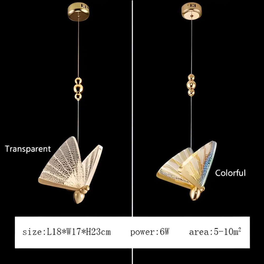 Gold Butterfly Staircase Light