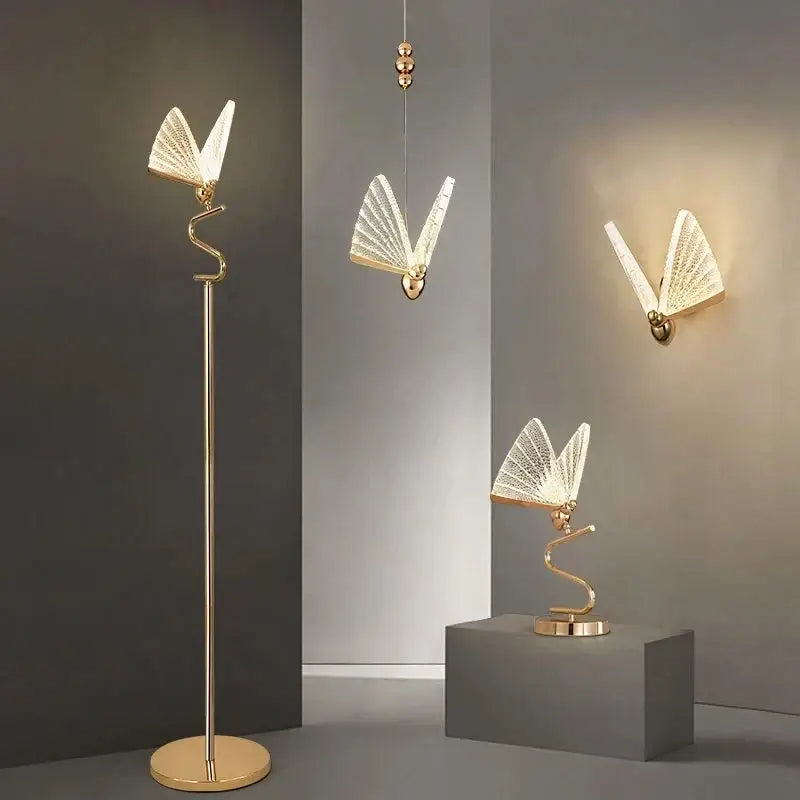 Gold Butterfly Staircase Light