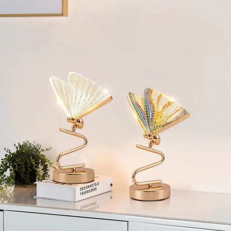 Gold Butterfly Pendant Lamps