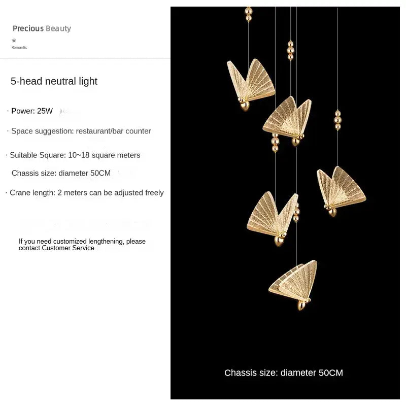 Gold Butterfly Luxury Fixtures