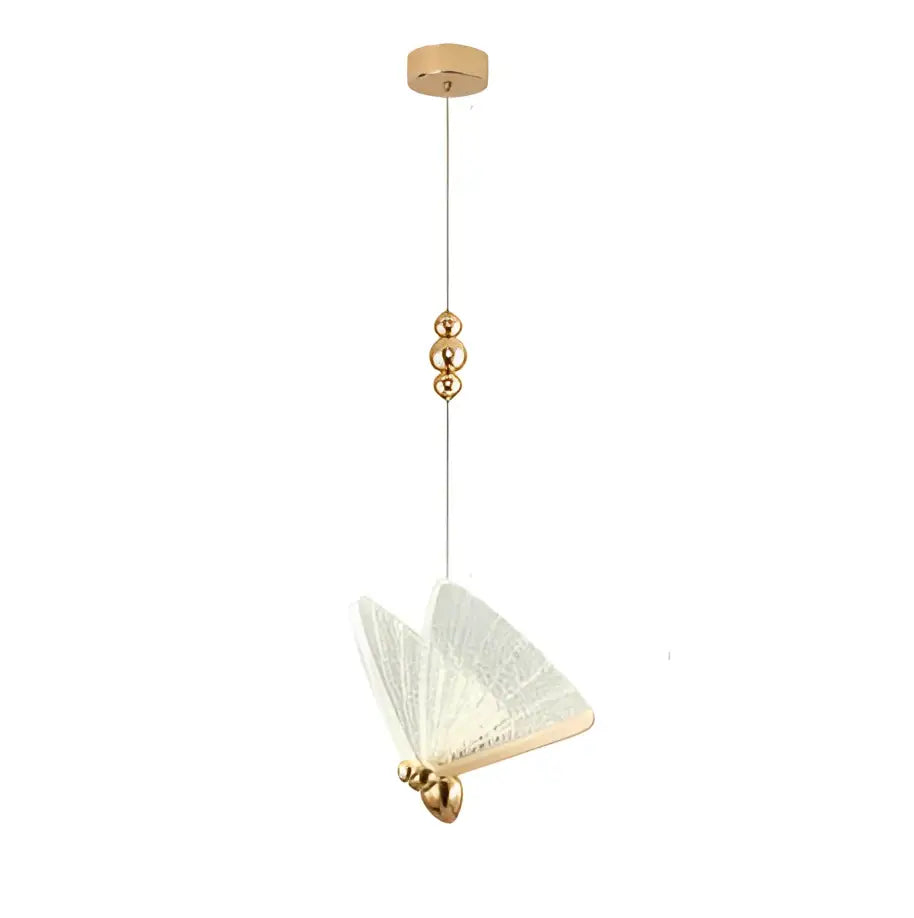 Gold Butterfly Wall Lamp with Lace Design 22cm