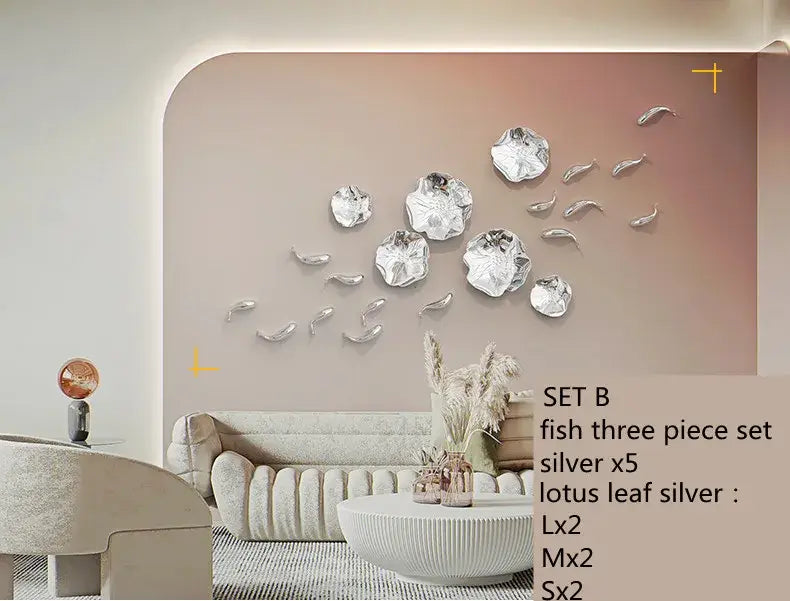 Gold Lotus Wall Pendant