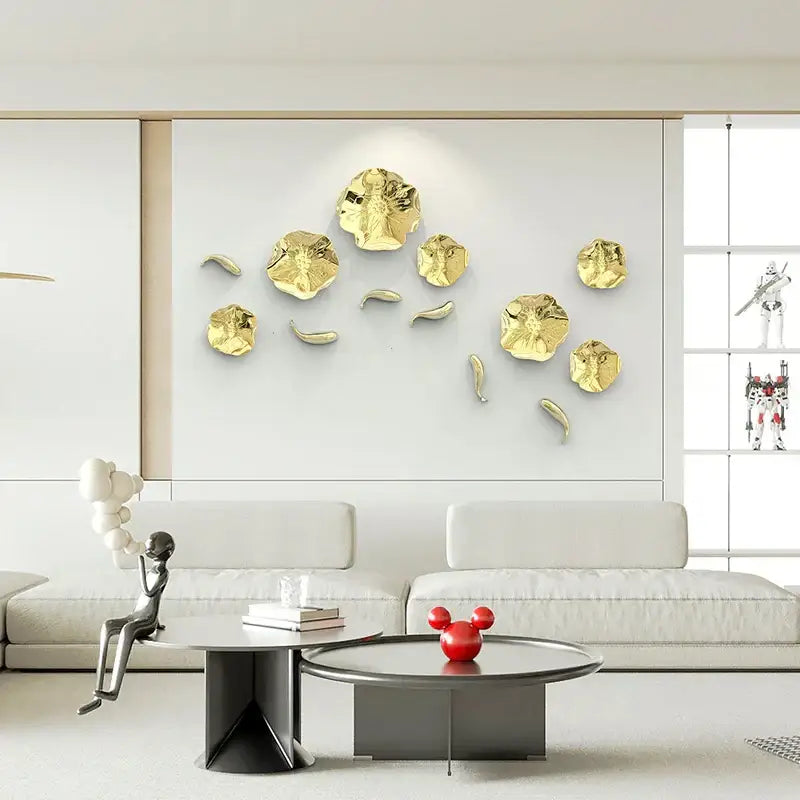 Gold Lotus Wall Pendant