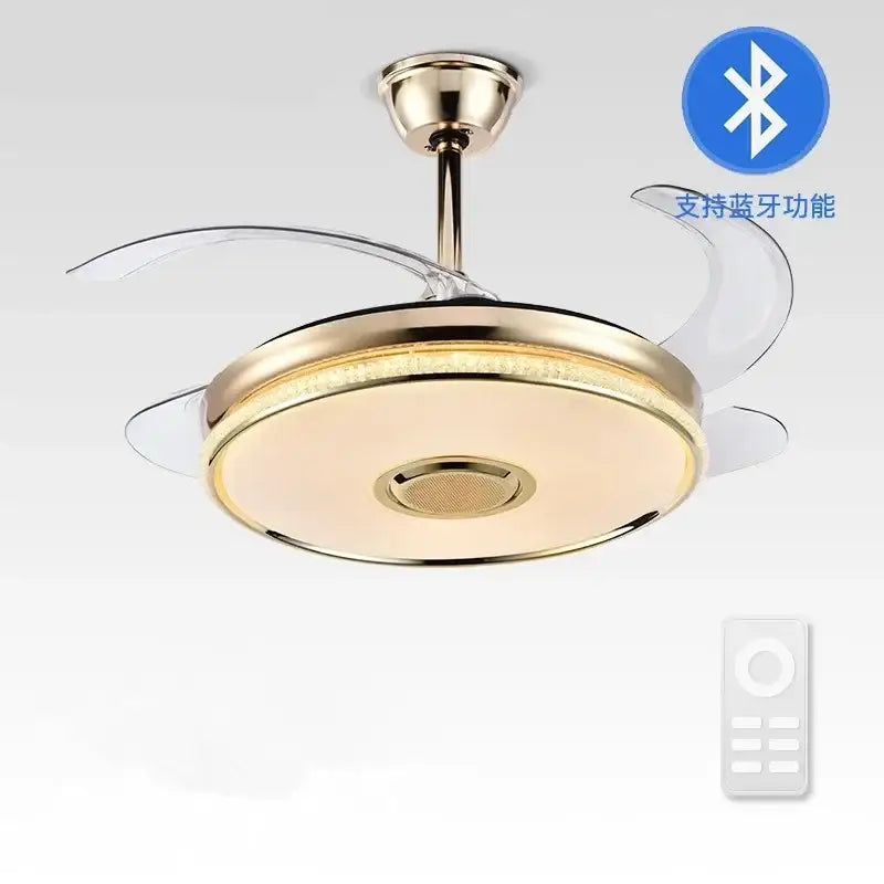 Gold Bluetooth Speaker Ceiling Fan