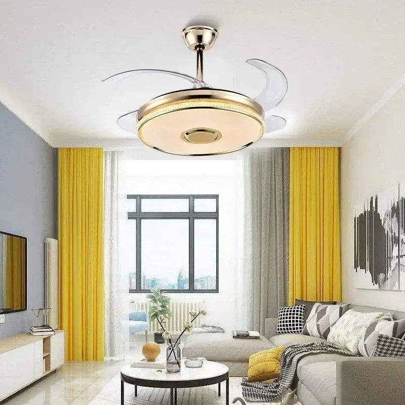 Gold Bluetooth Speaker Ceiling Fan