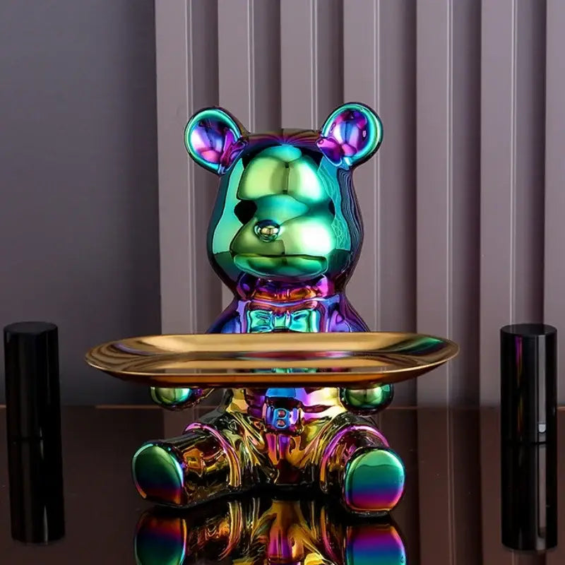 Gold Ceramic Bear Tray
