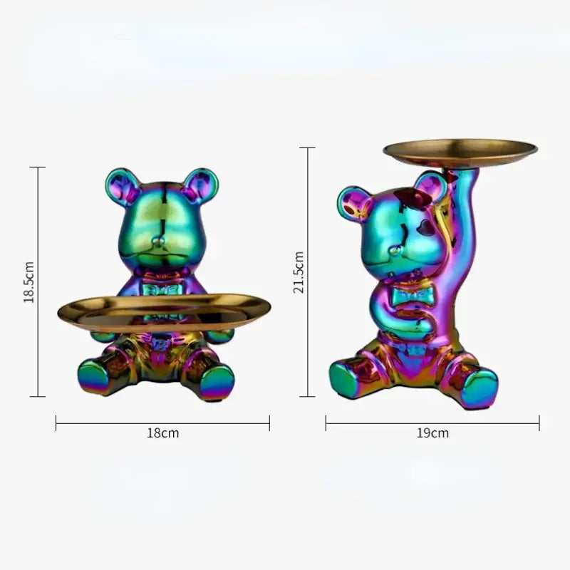 Gold Ceramic Bear Tray