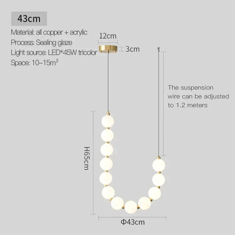 Gold Modern Chandelier Light