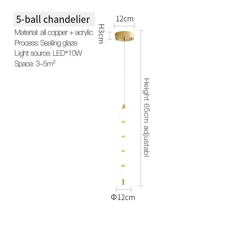 Gold Modern Chandelier Light