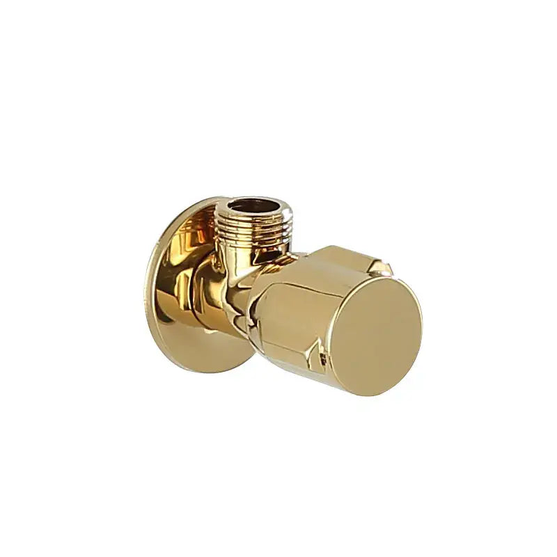 Gold Brass Triangle Valve Space-Saving Design