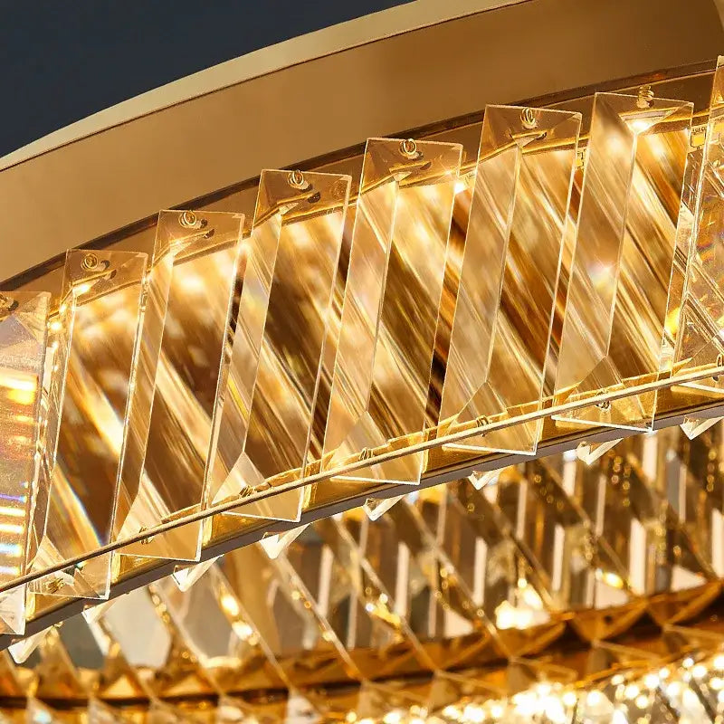 Chrome Crystal LED Ceiling Lamp