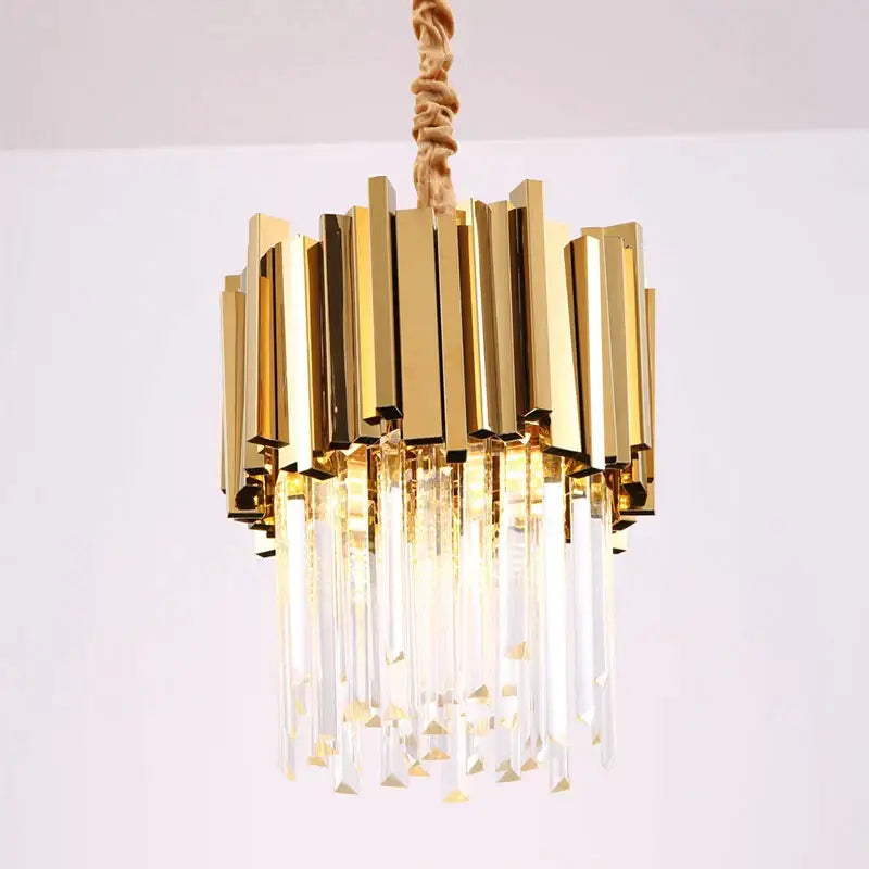 Gold Crystal 40cm Pendant Chandelier
