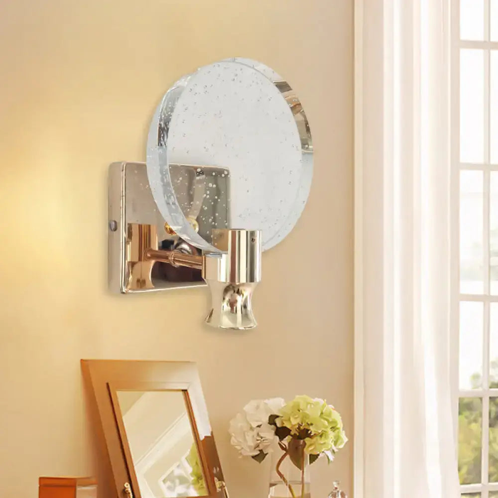Gold Crystal Bubble 6-Inch Sconce