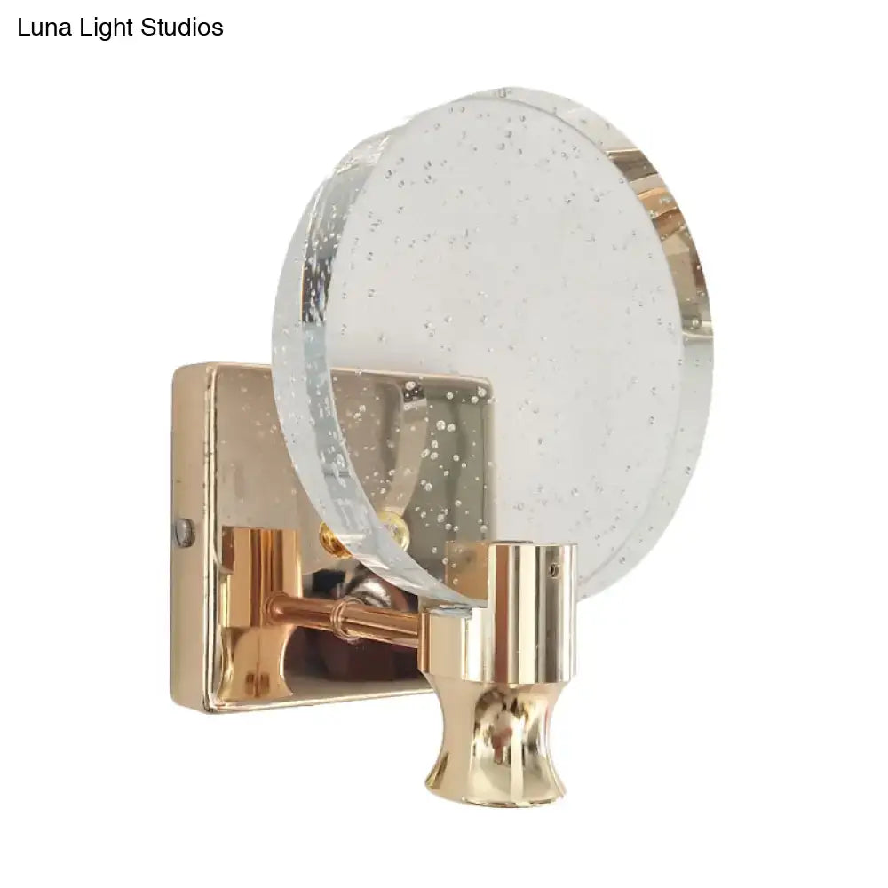 Gold Crystal Bubble 6-Inch Sconce