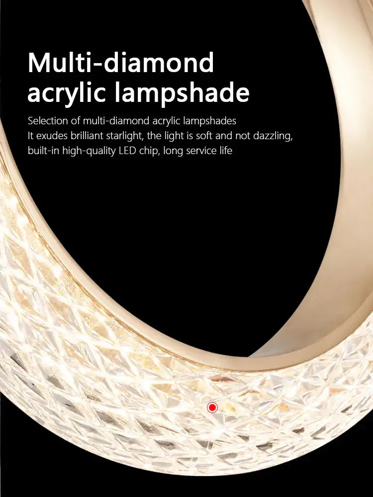 Gold Ring LED Chandelier