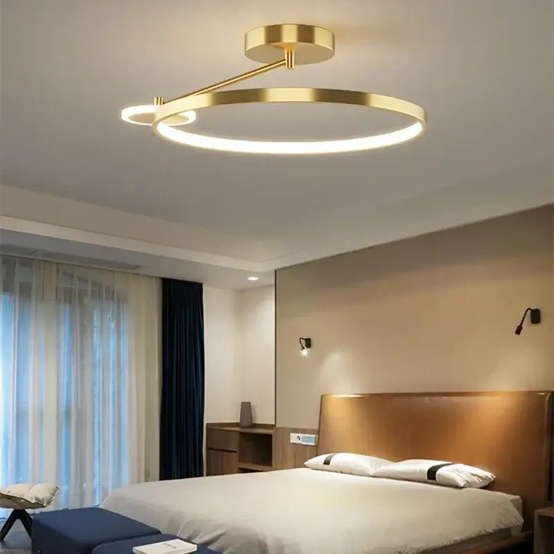 Gold LED Ceiling Lamp