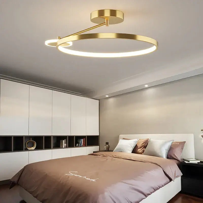 Gold LED Ceiling Lamp