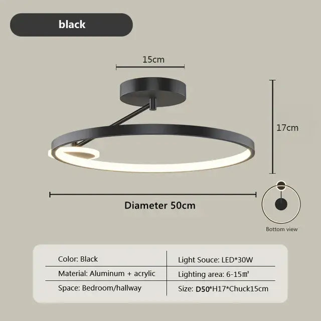 Gold LED Ceiling Lamp