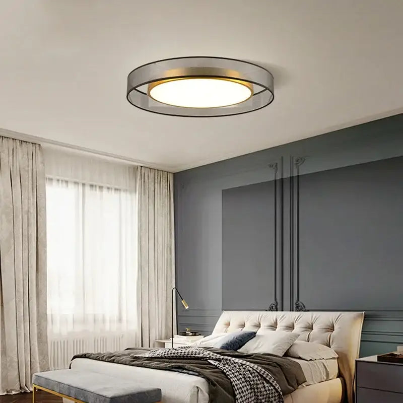 Gold Transparent Frame Ceiling Light