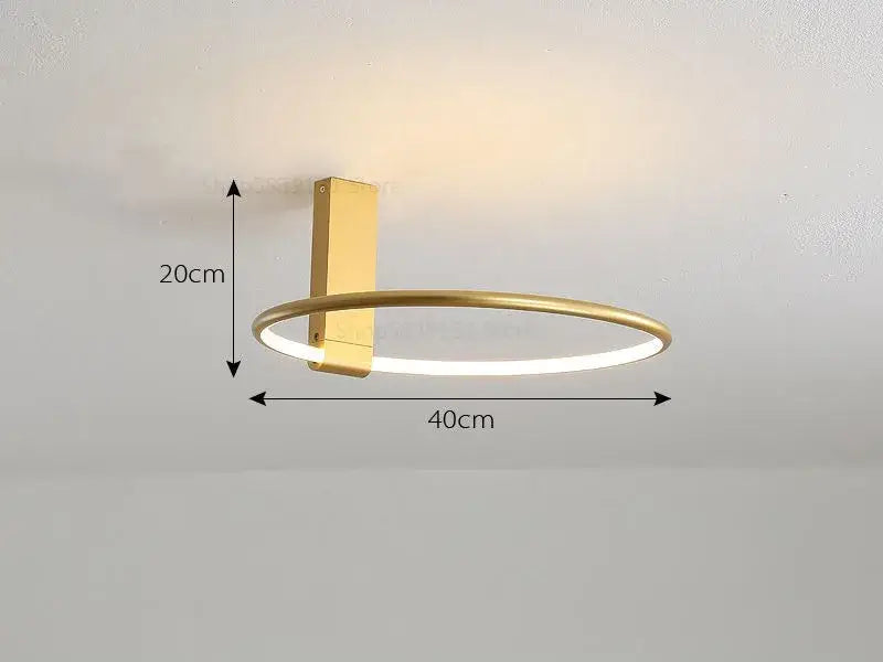 Gold 360° Rotating Ceiling Light