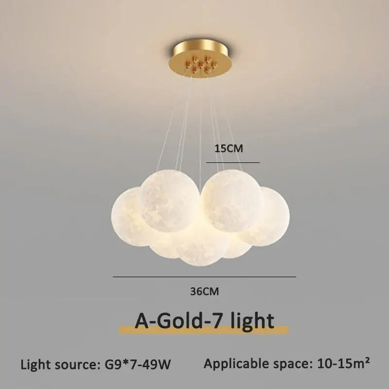Gold Bubble Ball Pendant