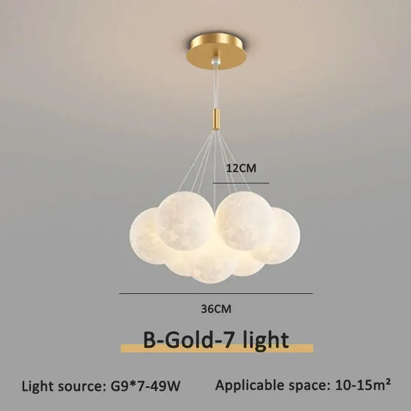 Gold Bubble Ball Pendant