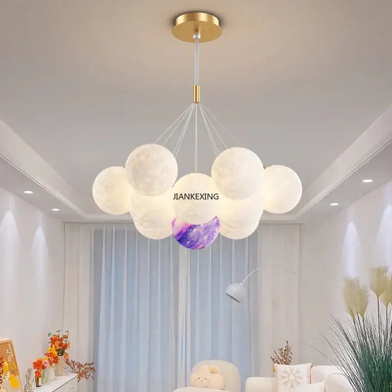 Gold Bubble Ball Pendant