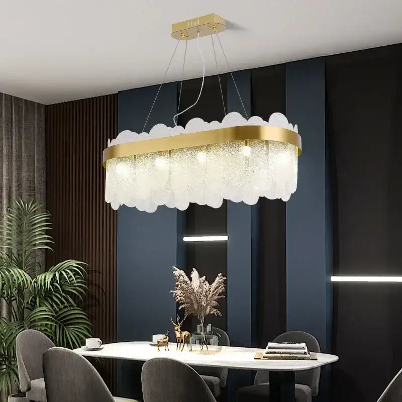 Gold Crystal LED Chandelier For Hotel Suites
