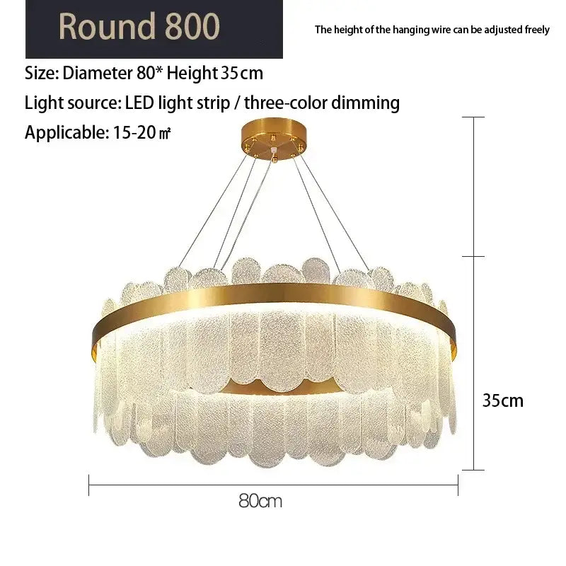 Gold Crystal LED Chandelier For Hotel Suites