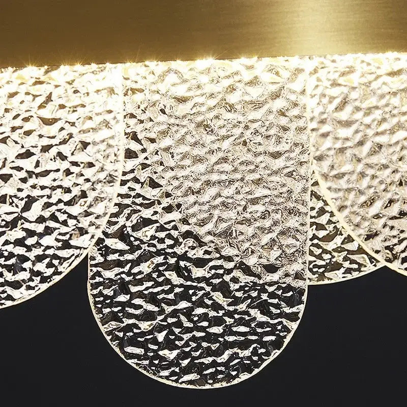 Gold Crystal LED Chandelier For Hotel Suites