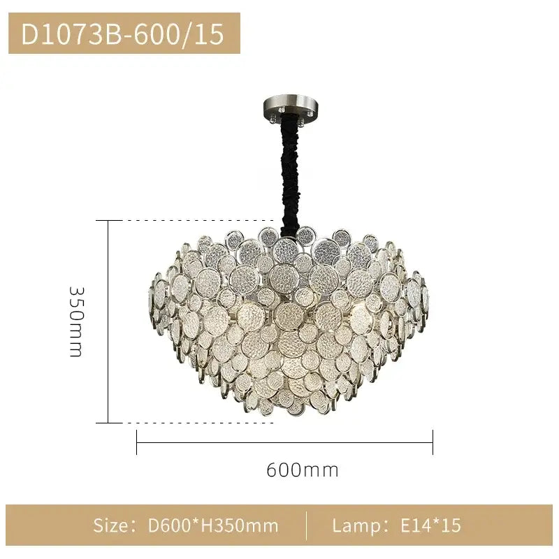 Gold LED Adjustable Ceiling Chandelier