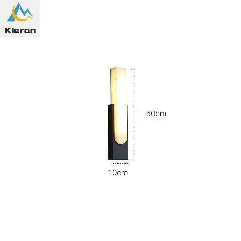 Gold Stone LED Wall Sconce