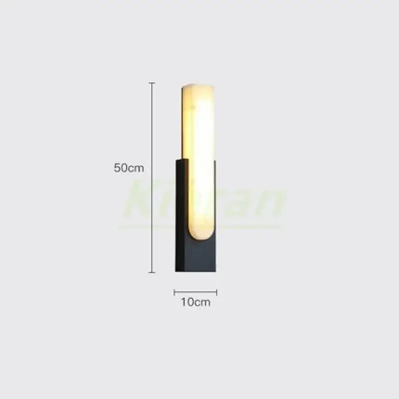 Gold Stone LED Wall Sconce