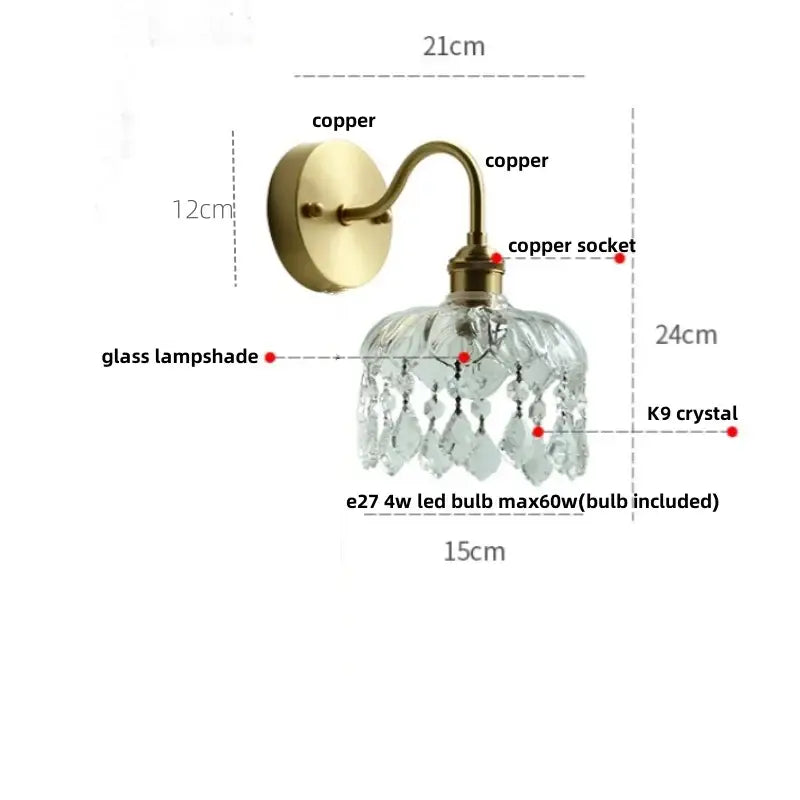 Gold Conch Wall Light