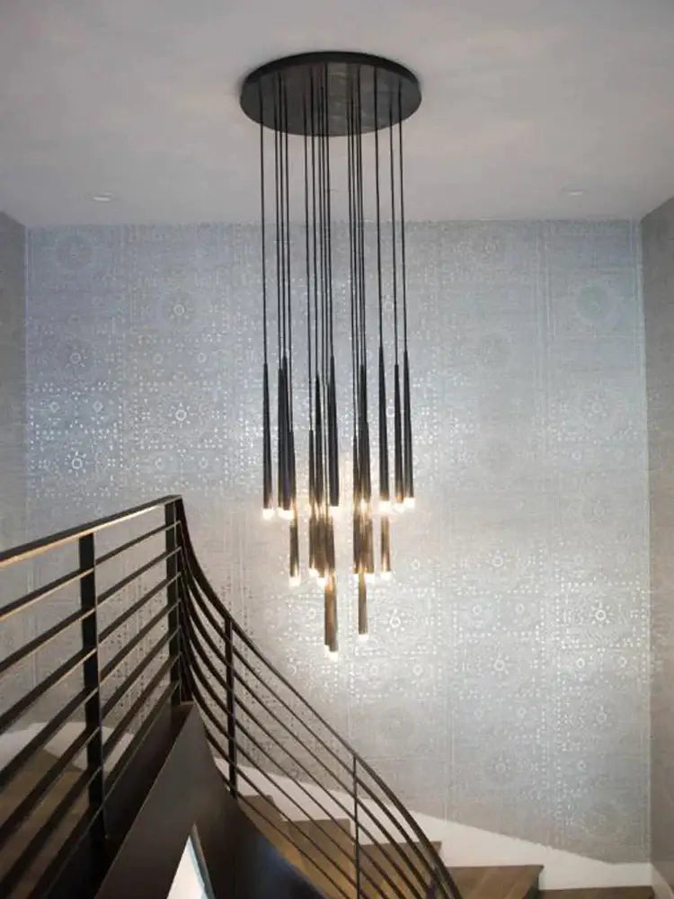 Gold Conical LED Chandelier