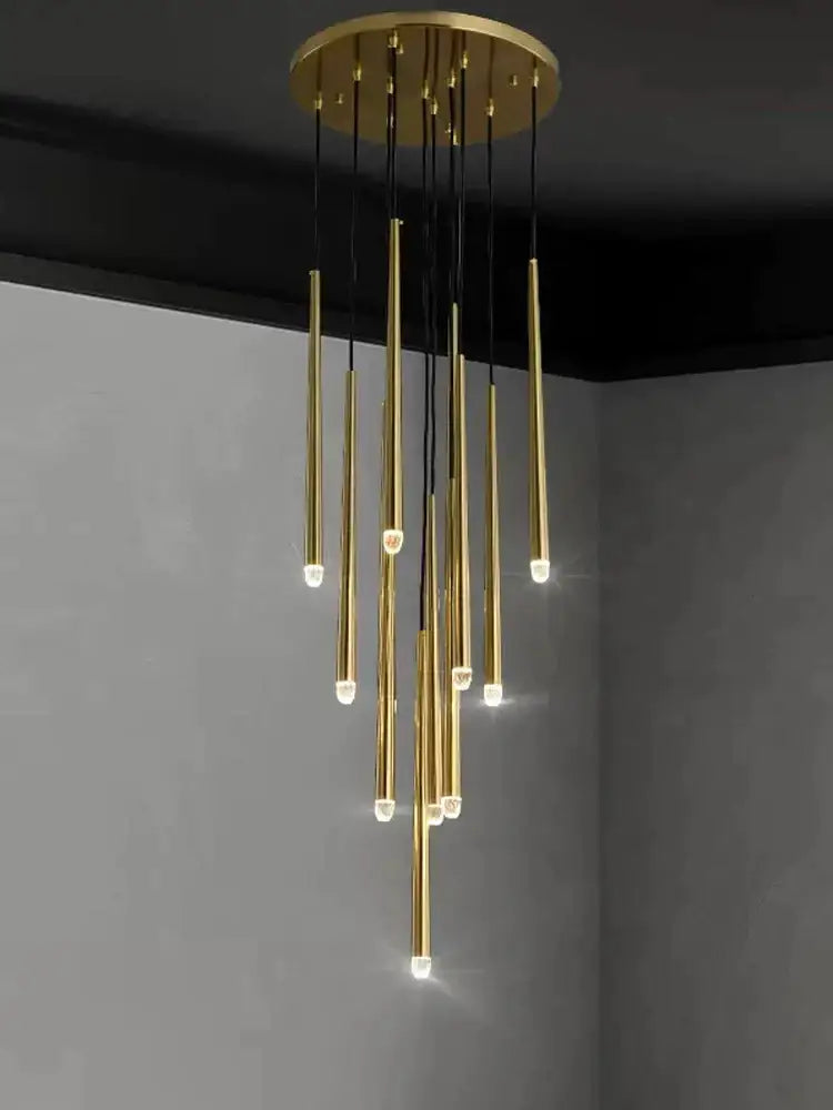 Gold Conical LED Chandelier